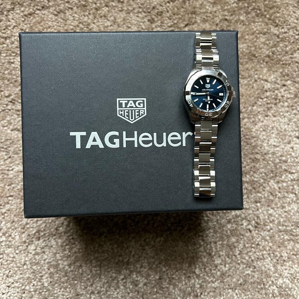 🔥NEW Authentic New Tag Heuer Aquaracer Blue dial ladies watch🔥